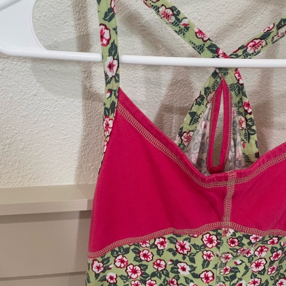 Patagonia Kids Girls Floral Pink and Green Mini Summer Dress Size Large - Picture 5 of 8